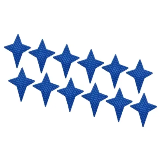 Unique Bargains Waterproof High-Visibility Warning Adhesive Reflective Stickers 2.87" x 2.17" 12 Pcs image {5}