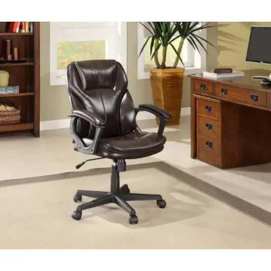 Manager's Chair Roasted Chestnut Brown - Serta image {1}