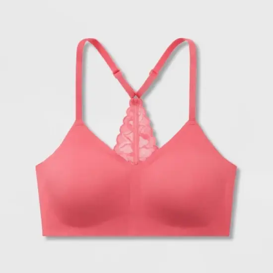 True & Co. Women's Everybody Lace Racerback Bralette image {2}