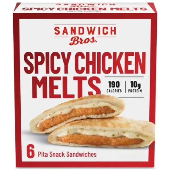Sandwich Brothers of Wisconsin Frozen Spicy Chicken Melt - 15.6oz/6ct image {5}