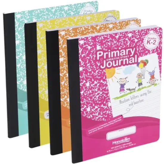 Manaloom Primary Journal Notebook Grades K-2 &ndash; 100 Sheets, 9.75" x 7.5" &ndash; Primary Ruled with Drawing Space image {6}