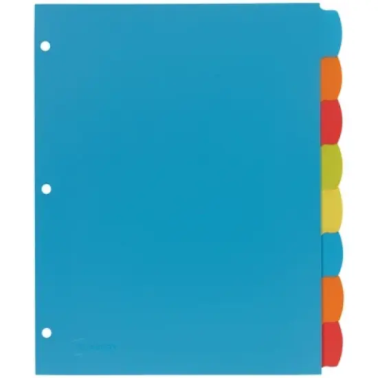 Avery Big Tab Write & Erase Durable Plastic Dividers, 5-Tab Set, Multicolor Brights, 3 Sets (21212) image {5}