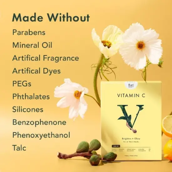 Rael Beauty Vitamin C Facial Sheet Mask - 5ct/4.2oz image {7}