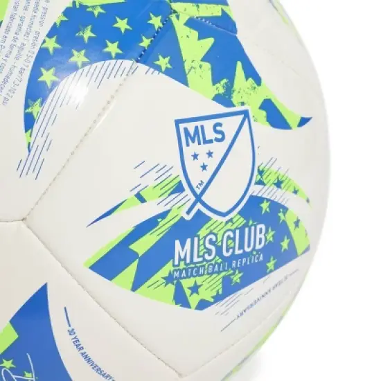 Adidas MLS Size 4 Club Sports Ball - White: TPU Shell, Butyl Bladder image {1}