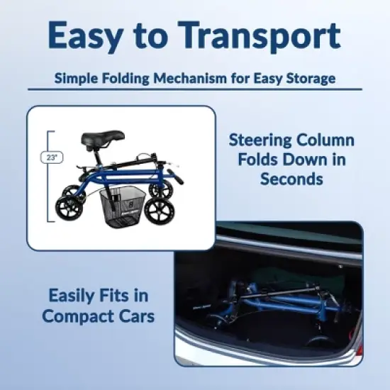 KneeRover Steerable Seated Scooter image {7}