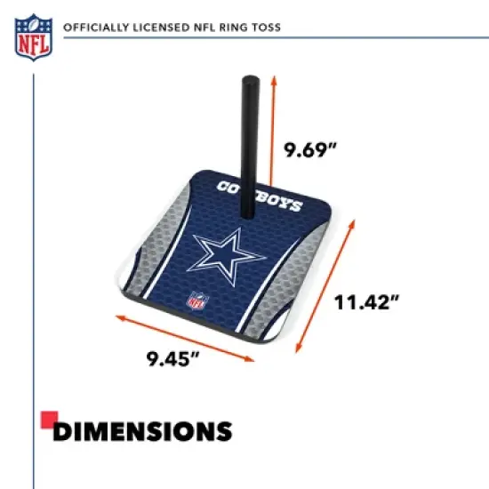 NFL Dallas Cowboys Solid Wood Quoits Toss Game image {2}