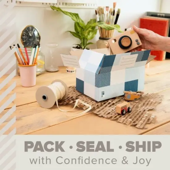 Scotch Plaid Designer Mailing Box Blue image {7}