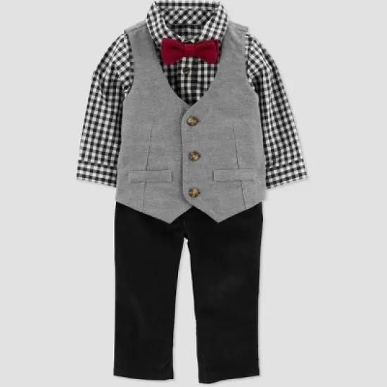 Carter's Just One You&reg;️ Baby Boys' Vest & Bottom Set - Gray image {4}