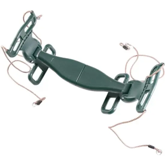 PLAYBERG Outdoor Swingset Plastic Double Glider Playground Patio 2 Person Kids Fun Swing, Green image {4}