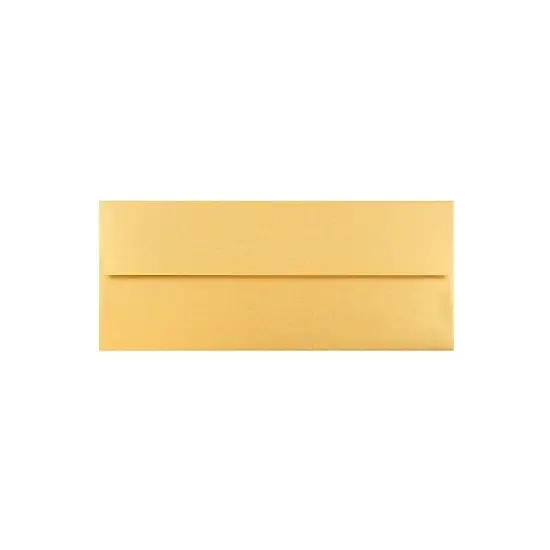 JAM Paper #10 Metallic Business Envelopes 4.125 x 9.5 Stardream Gold SD5360 image {4}