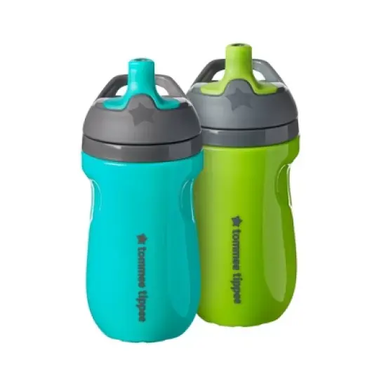 Tommee Tippee 2pk Insulated Sportee Toddler Water Bottle with Handle - 9oz image {9}