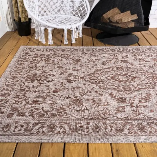 Jerash Ornate Medallion Indoor/Outdoor Area Rug - JONATHAN Y image {5}