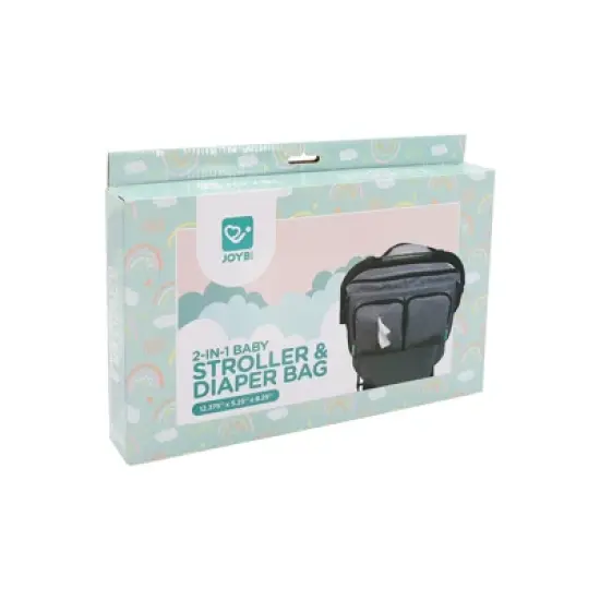 Multi-Compartment Stroller Bag with Adjustable Velcro Straps, Compact & Lightweight Bag for Diapers, Bottles, and Baby Accessories image {4}