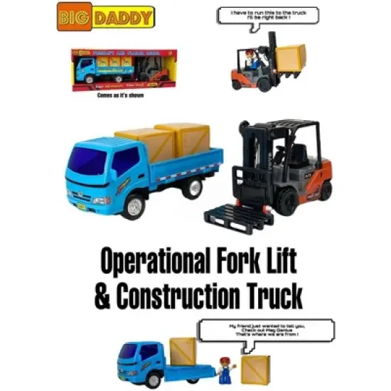 Big Daddy Forklift and Toy Truck Combo Set image {2}