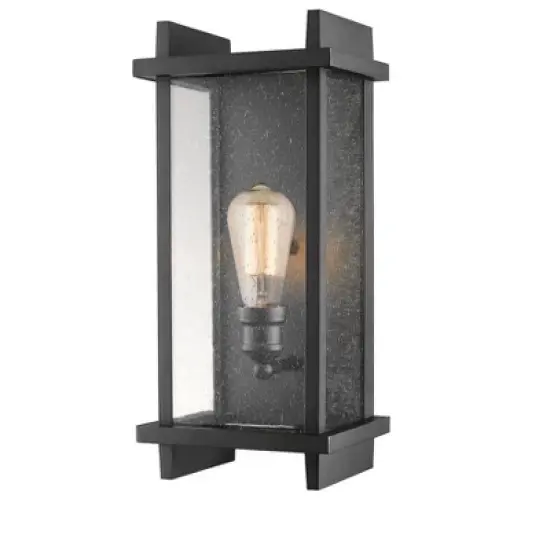 Fallow Aluminum Outdoor Wall Sconce - 1-Light, Dimmable, Wet Rated, Vintage Style image {2}