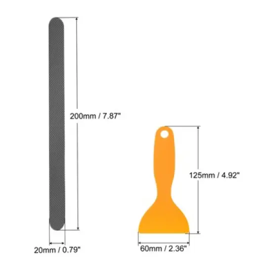 Unique Bargains Non Slip Bathtub Stickers Safety Shower Treads Adhesive Decal Square with Scraper image {1}