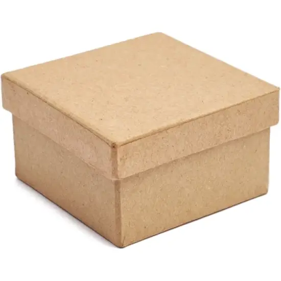 6 Packs Mini Paper Mache Gift Boxes with Lids Thick Paper Board for Storage DIY Crafts Party Favors Birthday Wedding, Kraft Color image {3}