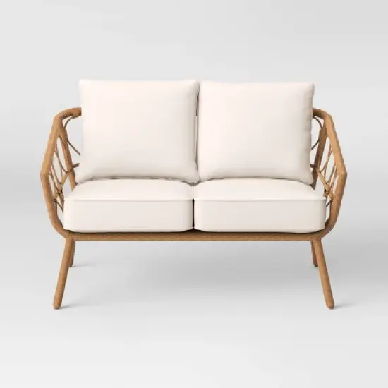 Britanna Patio Loveseat, Outdoor Furniture - Natural - Opalhouse&trade; image {2}