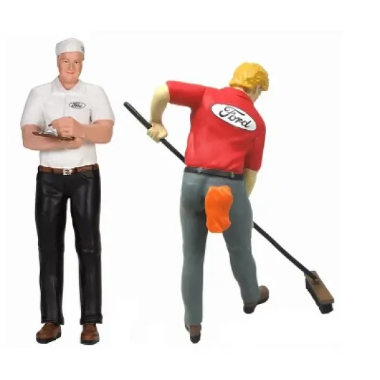 Ford Cervice Center (1965) 3 Piece Figure Set 1/18 by Motorhead Miniatures image {1}