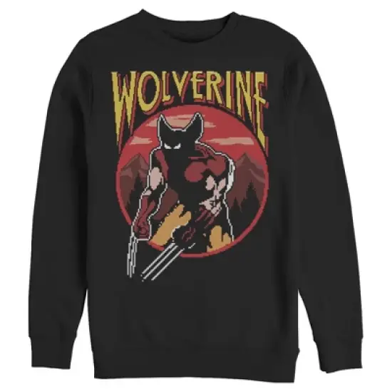 Men's Marvel X-Men Pixel Wolverine Sweatshirt image {2}