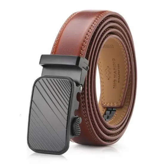 Men's Modern Striped Ratchet Belt image {6}