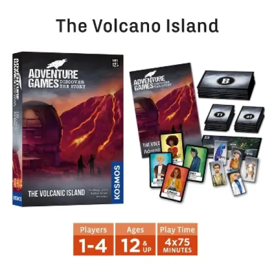 Thames & Kosmos Adventure Games 3-Pack Bundle: The Dungeon, Monochrome Inc. & The Volcanic Island image {1}