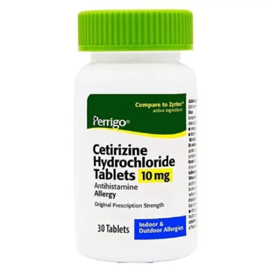Perrigo Cetirizine Hcl 10mg Tablet, 30ct image {1}