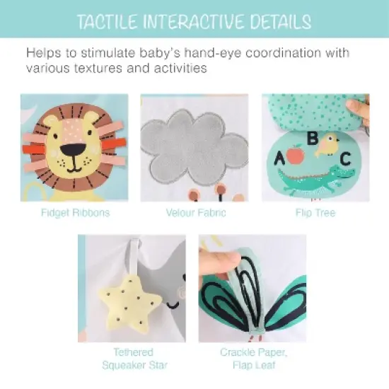 The Peanutshell Safari 123, 7-in-1 Activity Gym & Play Mat for Baby image {3}