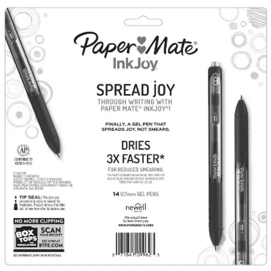 Paper Mate Ink Joy 14pk Gel Pens 0.7mm Medium Tip Multicolored image {5}