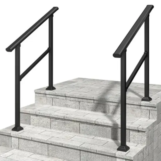 Racxily Hand Rails for Outdoor Steps,  Handrail 2 Pack image {8}