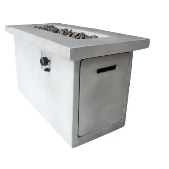 24" H Concrete Outdoor Fire Pit Table with Propane/Natural Gas Compatibility image {5}