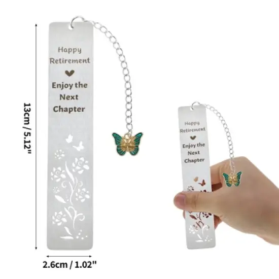 Unique Bargains Bookmarks Silver Tone 1 Pc image {1}