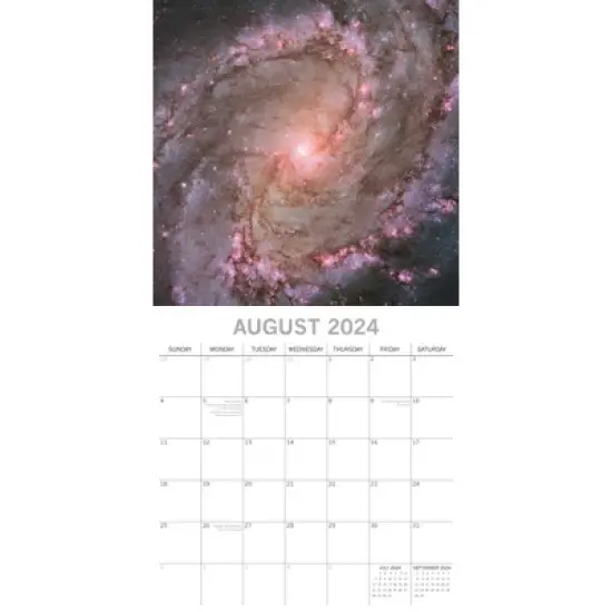 The Gifted Stationery 2024 Square Wall Calendar, Outer Space, 16-Month Natural World Theme with 180 Reminder Stickers (12x12 In) image {2}
