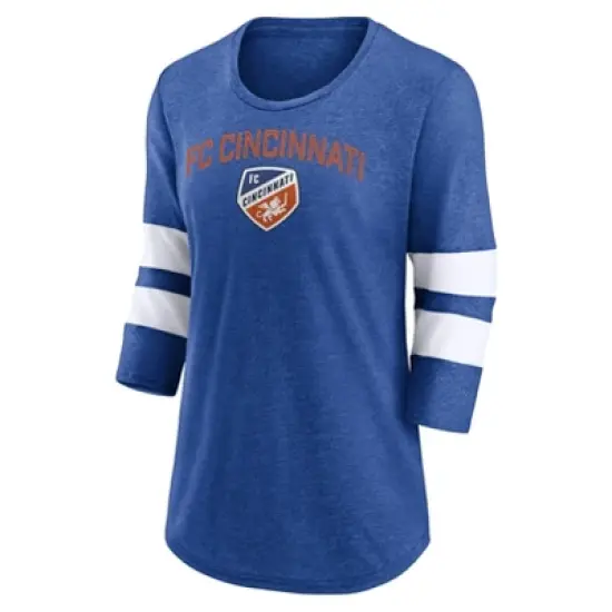 MLS FC Cincinnati Women's 3/4 Sleeve Tri-Blend T-Shirt image {1}