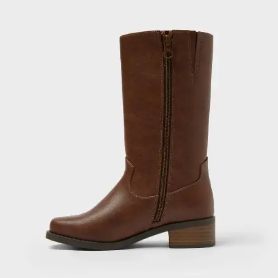 Girls' Sade Stove Pipe Boots - Cat & Jack&trade; Brown image {1}
