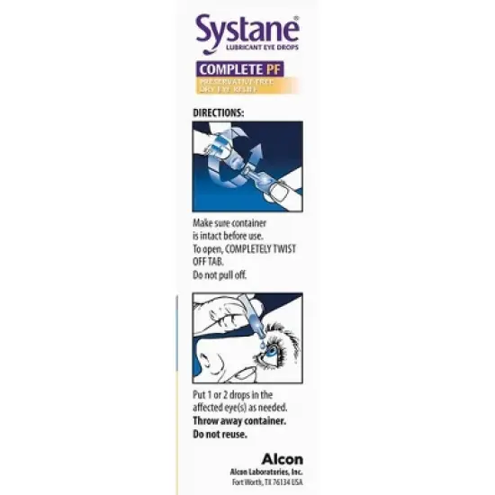 Systane Complete Preservative-Free Lubricant Eye Drops - 0.3 fl oz/30ct image {5}