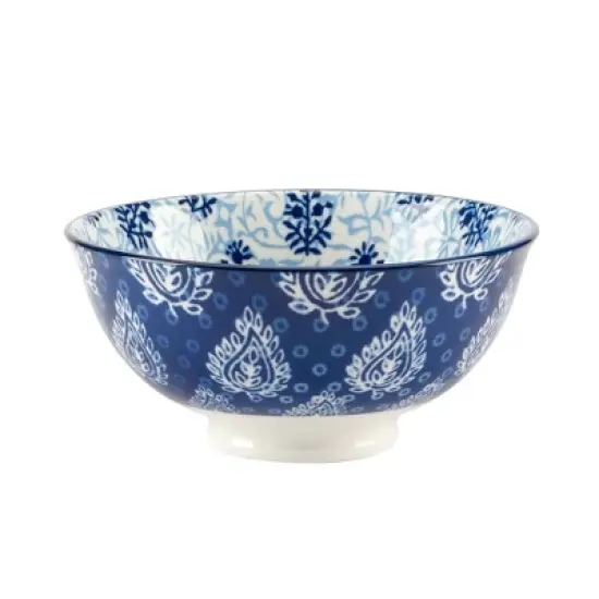 Certified International Set of 6 13pc Carnival All Purpose Bowls Blue image {7}