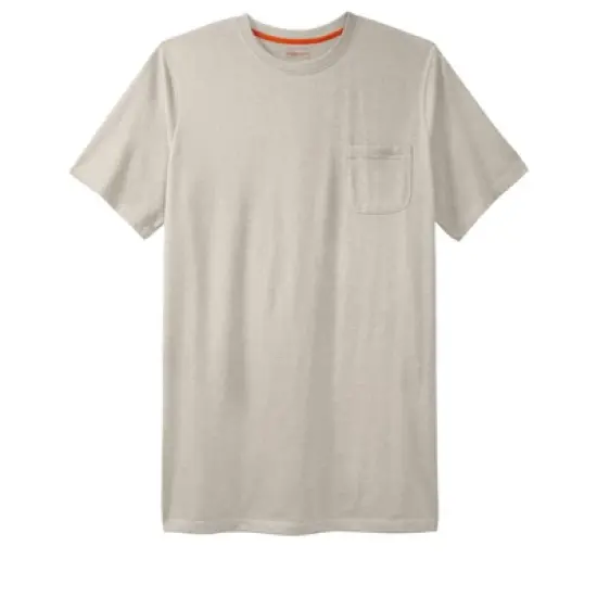 Boulder Creek by KingSize Men's Big & Tall  Heavyweight Longer-Length Pocket Crewneck T-Shirt image {21}
