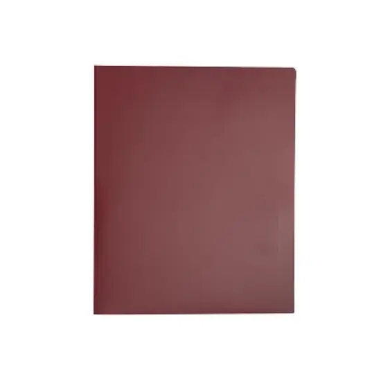 JAM Paper 2-Pocket Heavy Duty Folders Burgundy 108/Pack (383Hbgb) 383HBGB image {3}