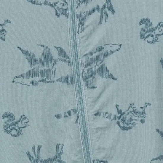 Modern Moments by Gerber Baby Boys' 2-Pack Long Sleeve Footless Rompers, Blue image {7}