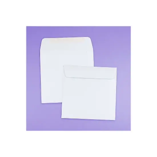 JAM Paper 6.5 x 6.5 Square Invitation Envelopes White 25/Pack (28417) image {3}