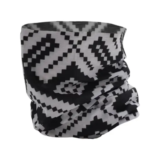 Unique Bargains Sunscreen Checkered Pattern Face Scarf Mask Black White 1 Pc image {6}