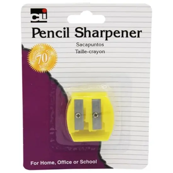 Charles Leonard Two Hole Pencil/Crayon Sharpener, Pack of 24 image {5}