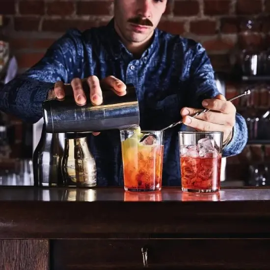 Bormioli Rocco Bodega Glassware, 12-Piece Maxi 17 oz Drinking Glasses For Water, Beverages & Cocktails, Tempered Glass Tumblers, Clear image {4}