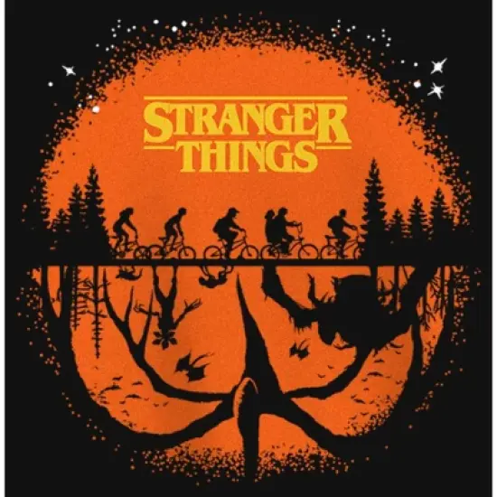 Girl's Stranger Things Two Planes Collide T-Shirt image {1}