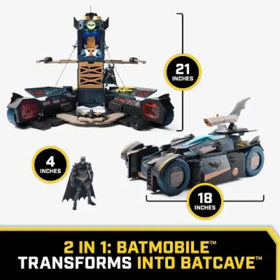 DC Comics Batman Ultimate Transforming Batmobile Playset with Projectiles image {1}