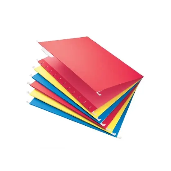 20ct Hanging File Folders Letter Size Multicolor - up&up&trade;: Paperboard Core, Non-Pronged, 12 Sheet Capacity image {4}
