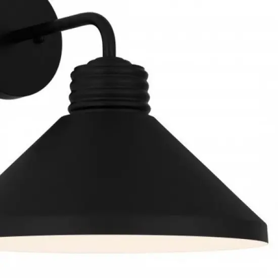 Quoizel Lighting Rencher 1 - Light Sconce in  Matte Black image {1}