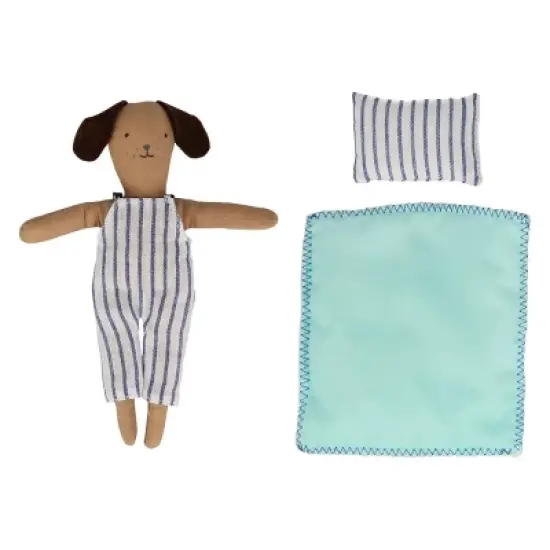 Meri Meri Stripy Puppy Mini Suitcase Doll (Pack of 1) image {5}