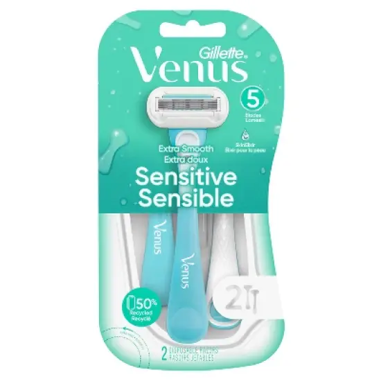 Venus Extra Smooth Sensitive Women's Disposable Razors - 2ct image {6}
